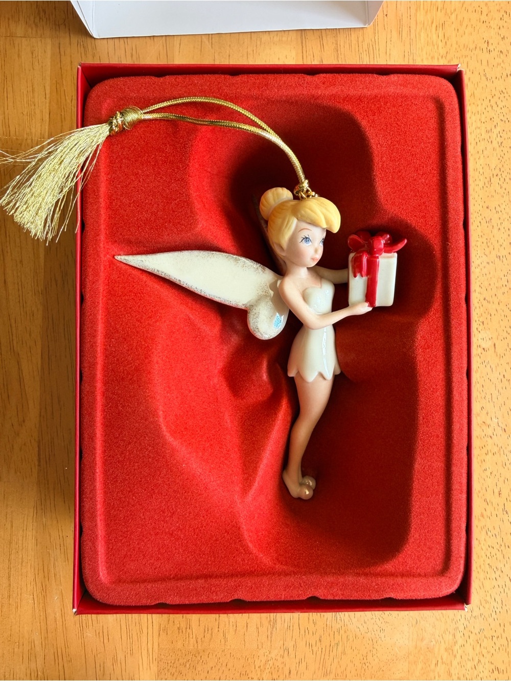 Lenox Tinker Bell Holiday Ornament - White and Gold - Picture 2 of 3